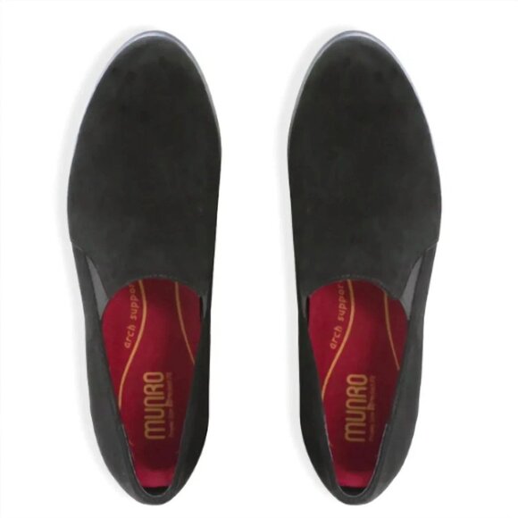 MUNRO AMERICAN KAM LOAFER Black Suede Women's Size 8 1/2 W Brand NEW in box - Picture 6 of 6